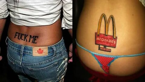 The 20 WORST Tramp Stamps of All Time Inking Tramp stamp tat