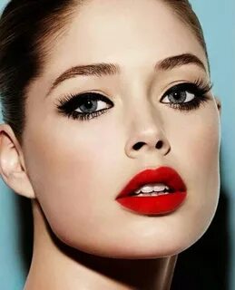 #DoutzenKroes #Beauty #Makeup #RedLips Hair makeup, Beautifu