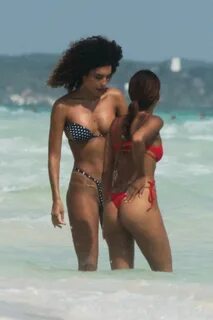 JESSICA AIDI in Bikini at a Beach in Tulum 01/29/2020 - Hawt