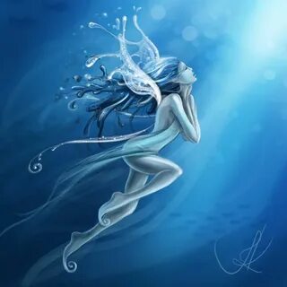 "Water Fairy" from DA Water fairy, Fairy art, Fairy pictures