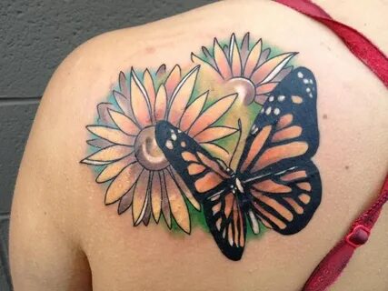 Flower Butterfly Shoulder Tattoos * Half Sleeve Tattoo Site