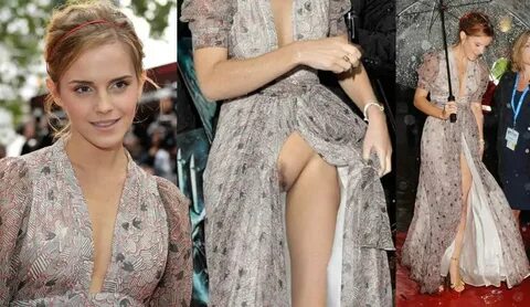 Emma Watson in No Panties Upskirt - Harry Potter And The Half-Blood Prince UK Pr