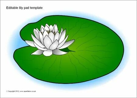 Editable lily pad template (SB8458) - SparkleBox Lily pads, 