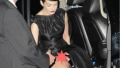Hollywood News: Anne Hathaway Shows Her Crotch (Without Pant