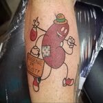Фото татуировки с почкой человека 26.03.2020 № 078 -kidney t