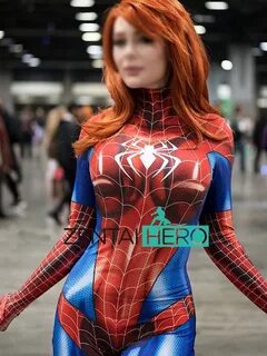 3D Printed MJ Jamie Spiderman Cosplay Costume Mary Jane Spid