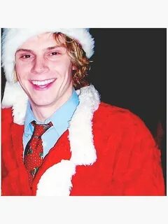 "Christmas Evan Peters" Throw Pillow by jordanparryy Redbubb