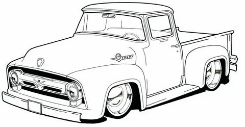 Download or print this amazing coloring page: Chevy Truck Dr