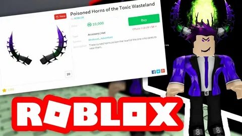 NEW POISONED HORNS OF THE TOXIC WASTELAND! ROBLOX LIMITEDS! 