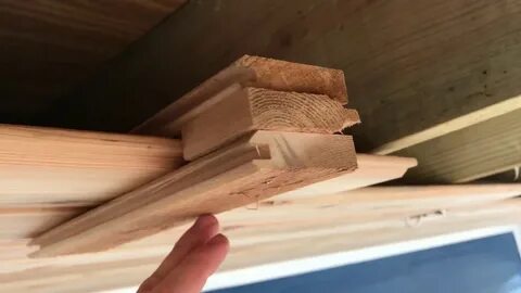 Installing Cedar Tongue and Groove Porch Ceiling - YouTube