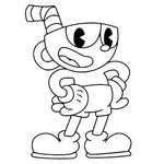 Cuphead Printable Coloring Pages Mclarenweightliftingenquiry