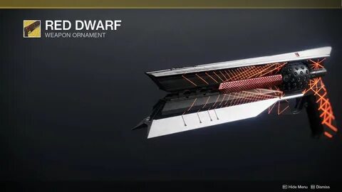 Sunshot ORNAMENT "RED DWARF" Destiny 2 - YouTube