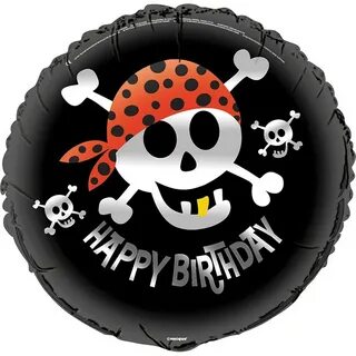 Birthday balloon Captain Barracuda pirates Party365.com