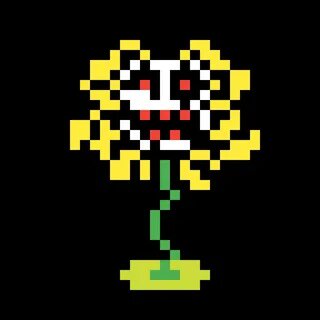 Pixilart - demon possessed flowey by fusion12345