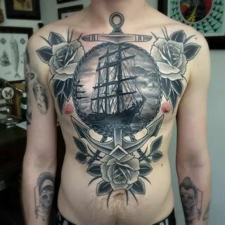 Skin Deep Tales - Thomas Pollard Cool chest tattoos, Tattoos