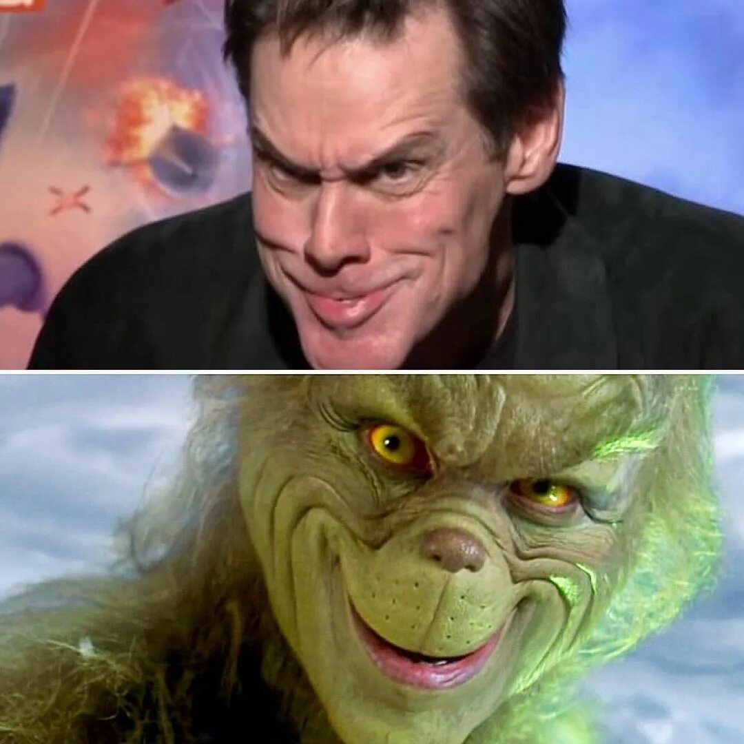 Jim Carrey sur Instagram : " Jim Carrey doing The Grinch face 😂...#ji...