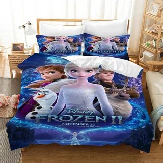 Frozen 2 Official Disney Anna & Elsa Design kids Bedding Duv