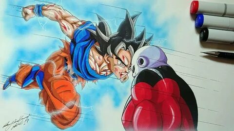 Drawing Goku VS Jiren - Ultra Instinct Dragonball Super - Yo
