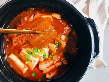 Easy Kimchi Jjigae Recipe - Easy Kimchi Stew Recipe With Por