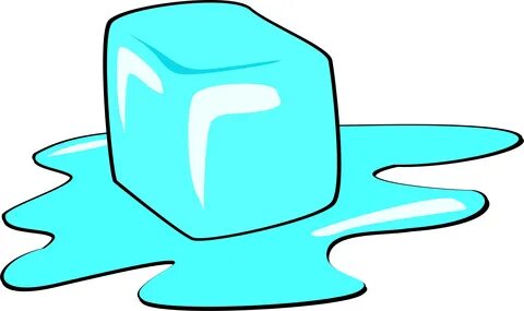 Ice Cube Drawing - Melting Ice Cube Clip Art - Png Download 