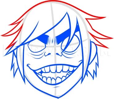 How to Draw 2D From Gorillaz, Coloring Page, Trace Drawing