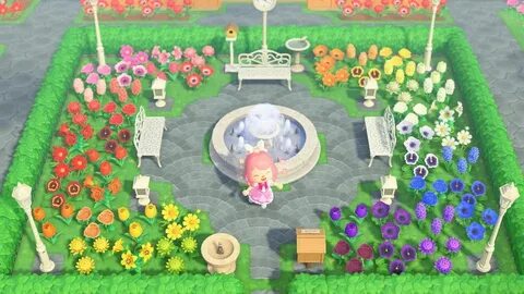 My rainbow park/garden ❤ : AnimalCrossing Animal crossing wi