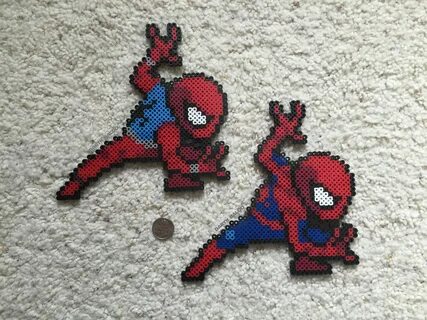 Spider-Man and Scarlet Spider - Creativity post Perler bead 