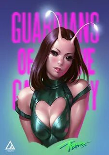 Foritis wang - Guardians of the Galaxy fan art 3 Mantis