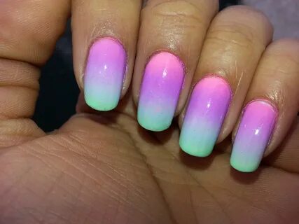 Pastel Gradient Nails!! #gradient #ombre #nailart #nails Gra