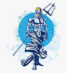 Trident Clipart God - Poseidon Graphic , Free Transparent Cl