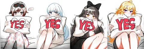 rwby, ruby rose, weiss schnee, blake belladonna, yang xiao long, bean1215, ...