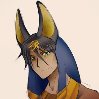 Drawing & Illustration Art & Collectibles Anubis anime conce