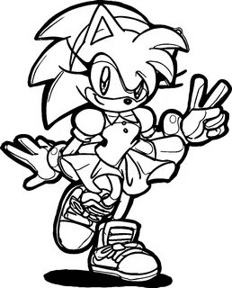 Amy Rose Coloring Pages - Coloring Pages For Kids And Adults