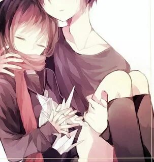 Hugging Cute Anime Couple Pictures