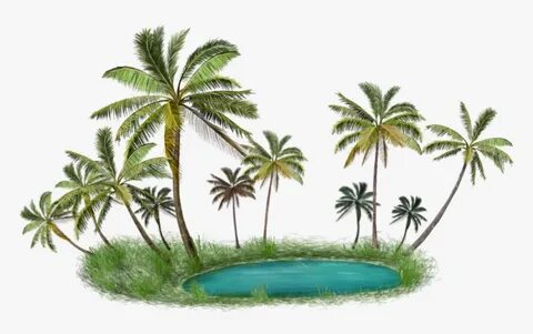 Transparent Palm Tree Emoji Png - Islands Palm Trees Png, Pn