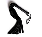 BLACK DELUXE beautifully handcrafted leather flogger quality