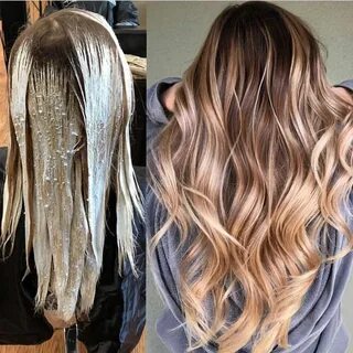 #TRANSFORMATIONTUESDAY! ... "Ain't she a Peach" Balayage Edi