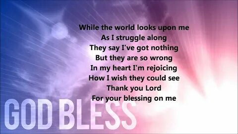 Thank You Lord For Your Blessings On Me (Lyrics) Chords - Ch