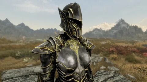 ebony wolf armor re texture at skyrim nexus mods and communi