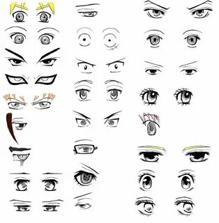 Anime - Eyes - Practice - Digital Sketching Anime eyes, Eyes
