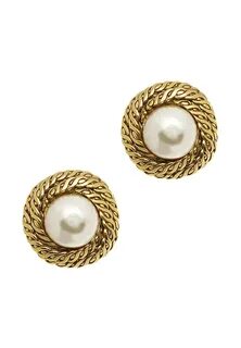 Chanel Vintage Pearl Clip-On Earrings - Vintage Voyage store