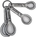 pink measuring spoons - Clip Art Library