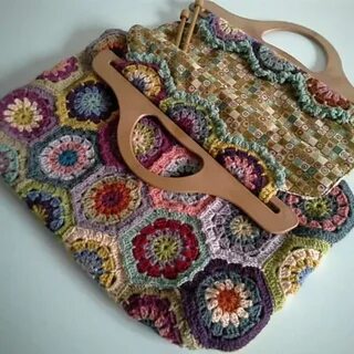 Spring Hexagon Bag Crochet purse patterns, Purse patterns, C