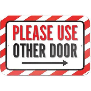 Engraved Please use other door signs w/arrow 10 colors Plaqu