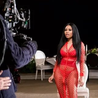 Nicki Minaj Drops Sexy BTS Pics for "Throw Some Mo" Video