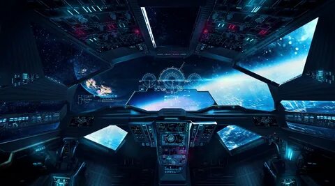 ArtStation - Cockpit, Luciano Neves Spaceship interior, Spac