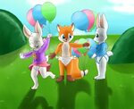 Balloons for Bunnies - ConejoBlanco by KennyKitsune -- Fur A