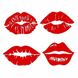 Kiss Lips Cuttable Design