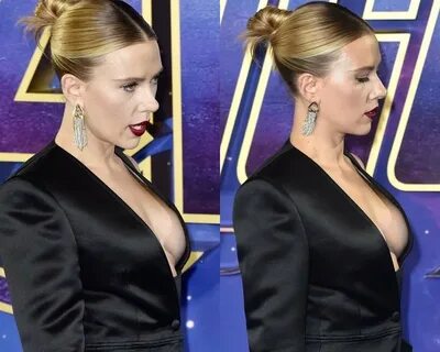 Scarlett Johansson Using Her Tits To Promote "Avengers: Endg