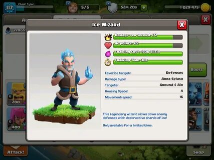 Clash of Clans Ice Wizard New Troop Guide Clash for Dummies